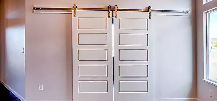 Glass Barn Door with Installation Hardware Kit Oceanside