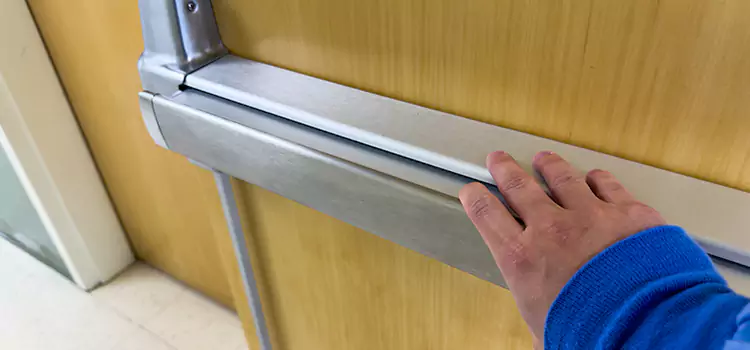 Installing a Push Bar on a Door Oceanside