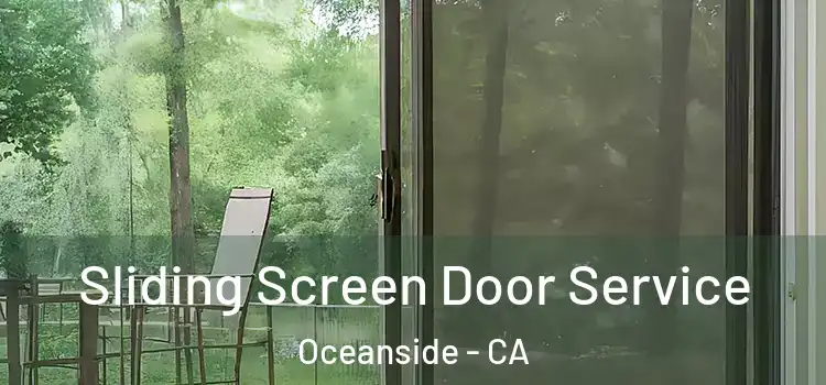  Sliding Screen Door Service Oceanside - CA